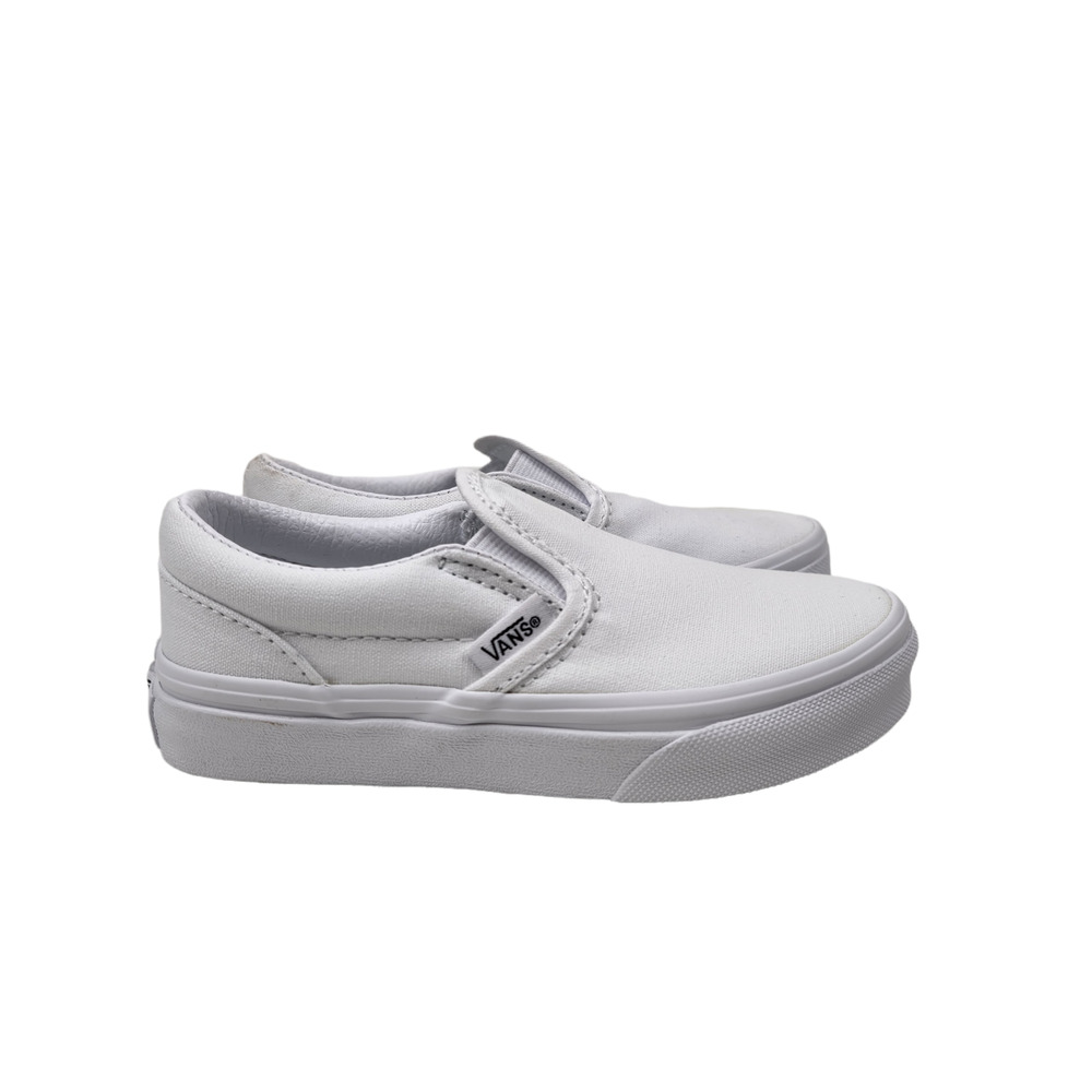 Vans Boys Classic Slip-On (/YTH) - True White - 11 Youth